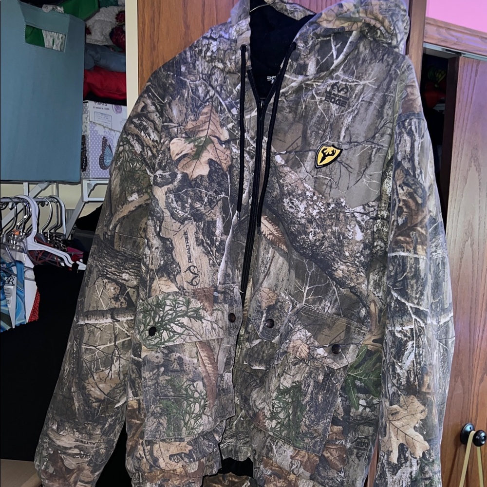 Real tree Camouflage Hooded Jacket